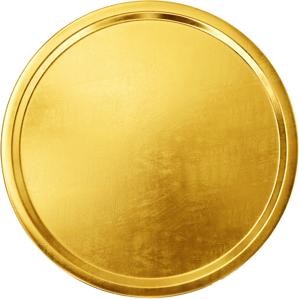 Round Gold Medal